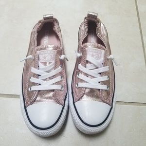 Blush metallic ct shoreline converse